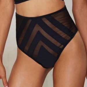 Lee + Lani High Waisted Mesh Bikini Bottoms